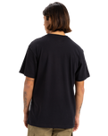 The Quiksilver Mens Typed Out T-Shirt in Black