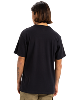 The Quiksilver Mens Typed Out T-Shirt in Black
