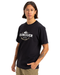 The Quiksilver Mens Typed Out T-Shirt in Black
