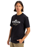 The Quiksilver Mens Typed Out T-Shirt in Black