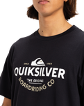 The Quiksilver Mens Typed Out T-Shirt in Black