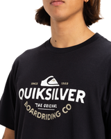 The Quiksilver Mens Typed Out T-Shirt in Black