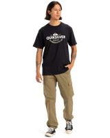 The Quiksilver Mens Typed Out T-Shirt in Black