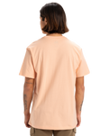 The Quiksilver Mens Typed Out T-Shirt in Peach Parfait