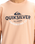 The Quiksilver Mens Typed Out T-Shirt in Peach Parfait