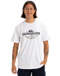 The Quiksilver Mens Typed Out T-Shirt in White