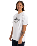 The Quiksilver Mens Typed Out T-Shirt in White