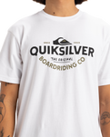 The Quiksilver Mens Typed Out T-Shirt in White