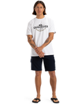 The Quiksilver Mens Typed Out T-Shirt in White