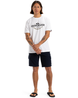 The Quiksilver Mens Typed Out T-Shirt in White