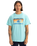 The Quiksilver Mens Sun Faded T-Shirt in Aqua Sky