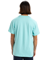 The Quiksilver Mens Sun Faded T-Shirt in Aqua Sky