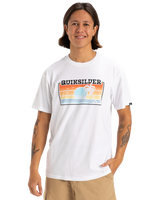 The Quiksilver Mens Sun Faded T-Shirt in White