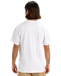 The Quiksilver Mens Sun Faded T-Shirt in White