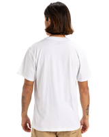 The Quiksilver Mens Sun Faded T-Shirt in White