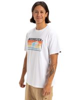 The Quiksilver Mens Sun Faded T-Shirt in White