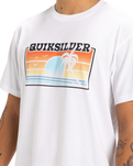 The Quiksilver Mens Sun Faded T-Shirt in White