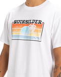 The Quiksilver Mens Sun Faded T-Shirt in White