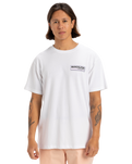 The Quiksilver Mens Palm Square T-Shirt in White