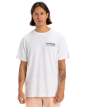 The Quiksilver Mens Palm Square T-Shirt in White