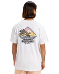 The Quiksilver Mens Palm Square T-Shirt in White
