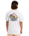 The Quiksilver Mens Palm Square T-Shirt in White