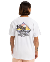 The Quiksilver Mens Palm Square T-Shirt in White