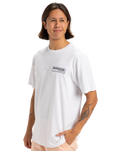 The Quiksilver Mens Palm Square T-Shirt in White