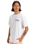 The Quiksilver Mens Palm Square T-Shirt in White