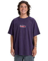 The Quiksilver Mens Mercury Double Up T-Shirt in Purple Velvet