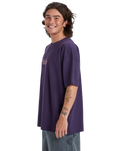 The Quiksilver Mens Mercury Double Up T-Shirt in Purple Velvet