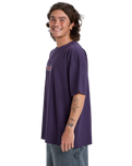 The Quiksilver Mens Mercury Double Up T-Shirt in Purple Velvet