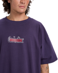 The Quiksilver Mens Mercury Double Up T-Shirt in Purple Velvet