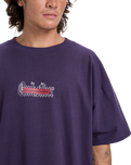 The Quiksilver Mens Mercury Double Up T-Shirt in Purple Velvet