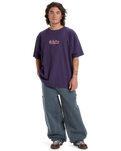 The Quiksilver Mens Mercury Double Up T-Shirt in Purple Velvet