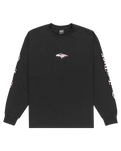 The Quiksilver Mens Mercury Old English Long Sleeve T-Shirt in Black
