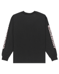 The Quiksilver Mens Mercury Old English Long Sleeve T-Shirt in Black