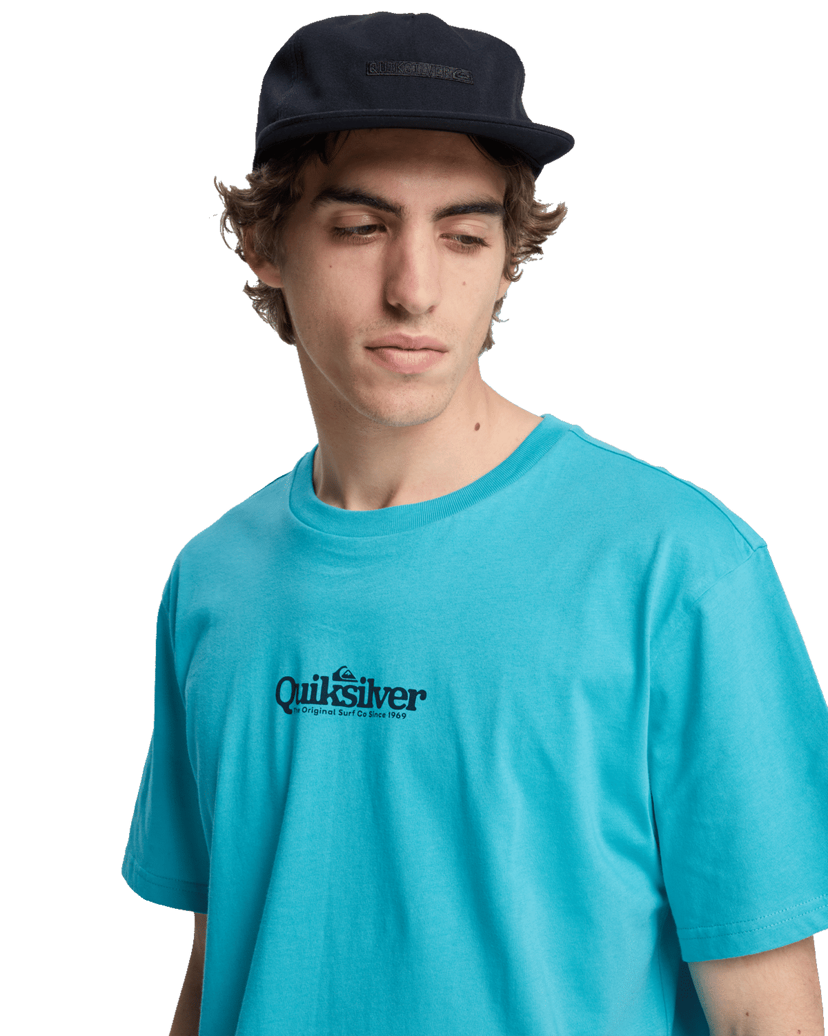 The Quiksilver Mens Fineline T-Shirt in Aqua