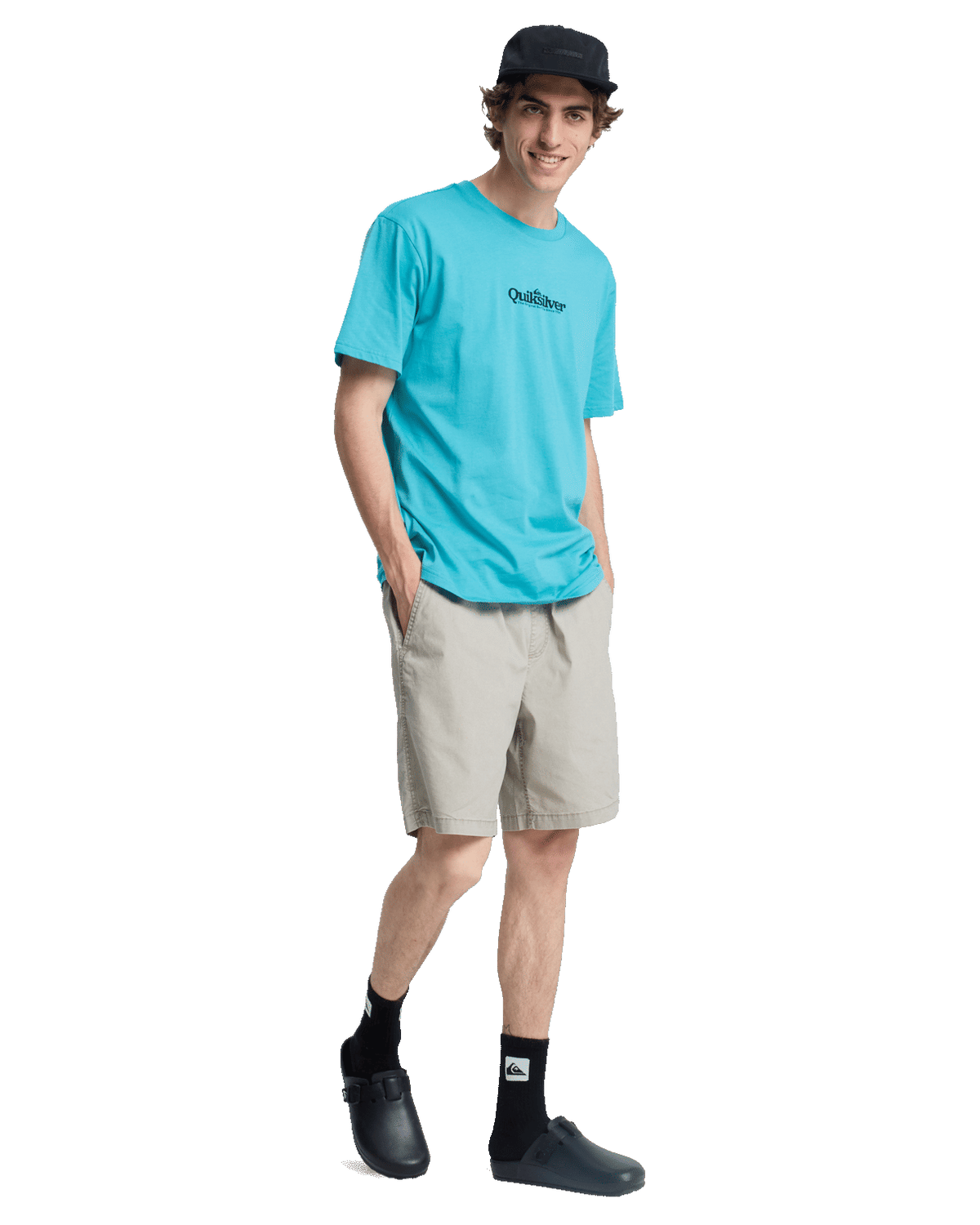 The Quiksilver Mens Fineline T-Shirt in Aqua