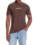 Fineline T-Shirt in Chocolate Brown