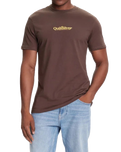 Fineline T-Shirt in Chocolate Brown