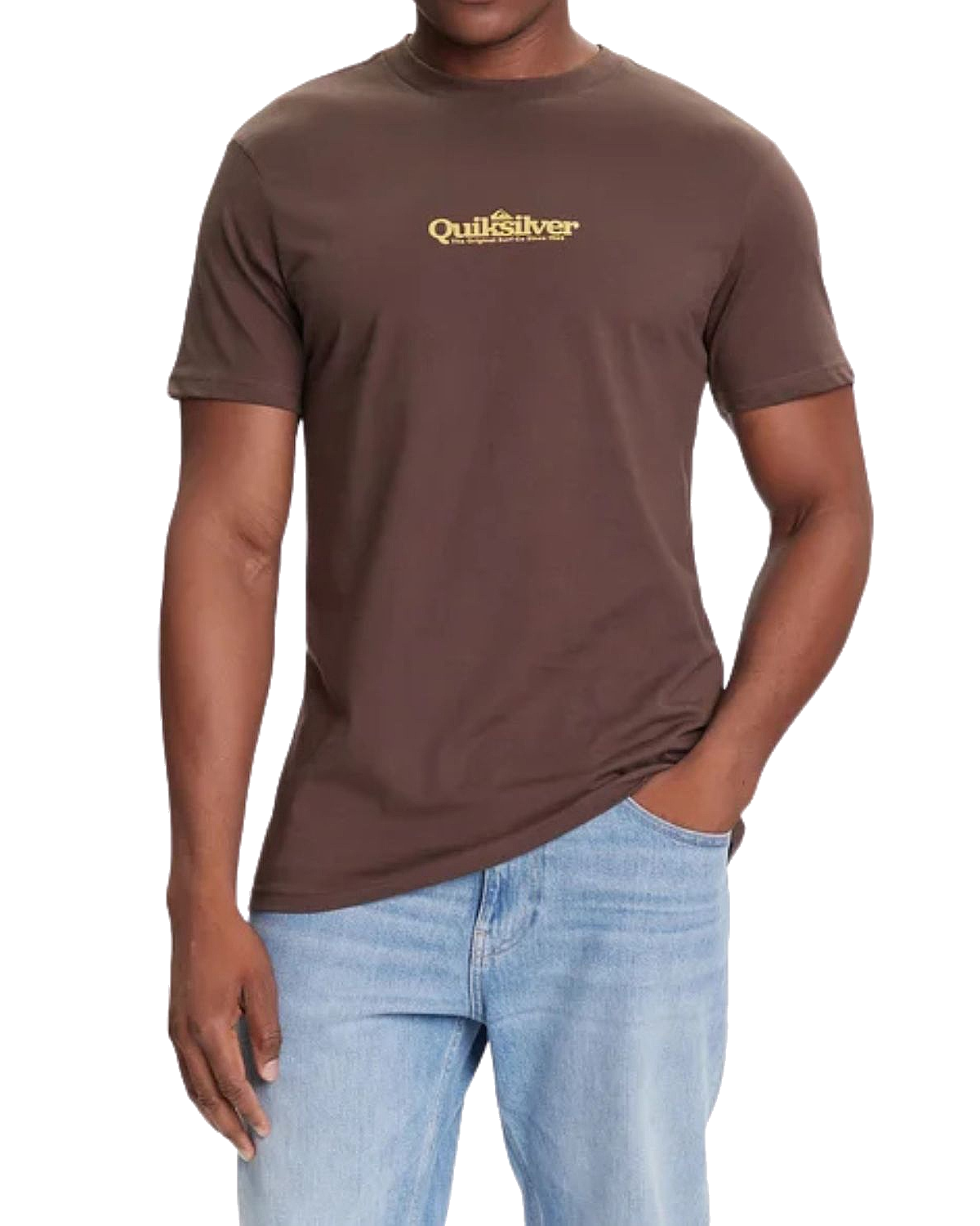 Fineline T-Shirt in Chocolate Brown