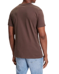 Fineline T-Shirt in Chocolate Brown