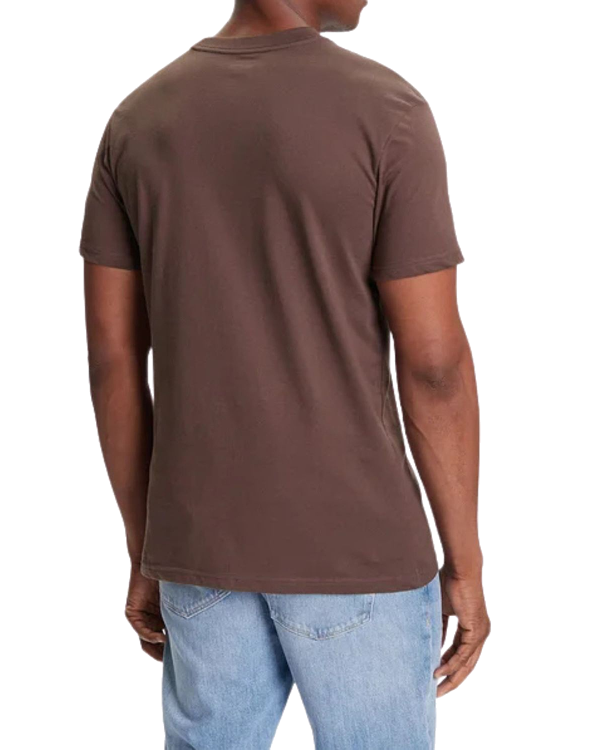 Fineline T-Shirt in Chocolate Brown