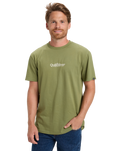 The Quiksilver Mens Fineline T-Shirt in Loden Green