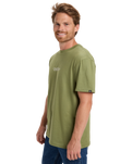 The Quiksilver Mens Fineline T-Shirt in Loden Green