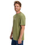 The Quiksilver Mens Fineline T-Shirt in Loden Green
