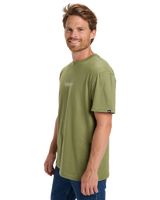 The Quiksilver Mens Fineline T-Shirt in Loden Green