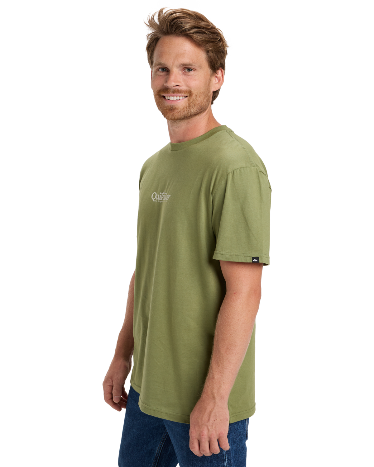 The Quiksilver Mens Fineline T-Shirt in Loden Green
