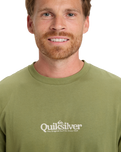 The Quiksilver Mens Fineline T-Shirt in Loden Green